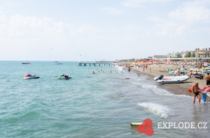 Moře u hotelu Belek Beach