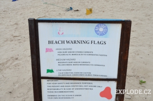 Informace na pláži